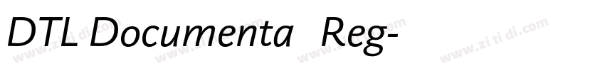 DTL Documenta   Reg字体转换